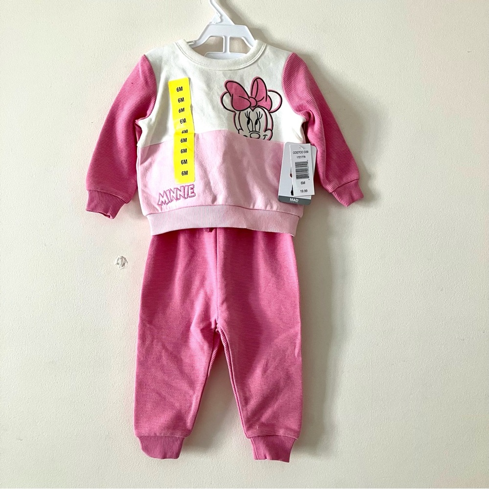 Disney Baby Light Daisy Duck Sweatsuit 2-Piece NWT 6 Months